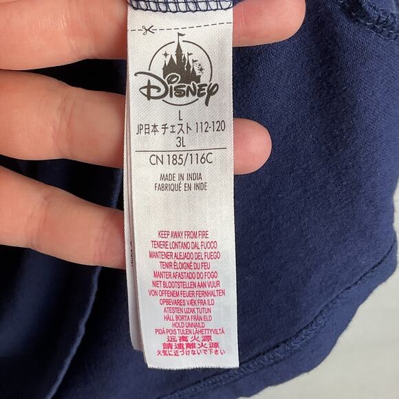 Official Disney Store Donald Duck Pure Cotton Long Sleeve Tee Navy Blue Large - Picture 8 of 13